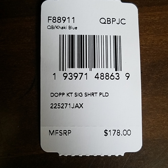 Coach Men's Signature Dopp Kit Shirting Plaid - Picture 6 of 6